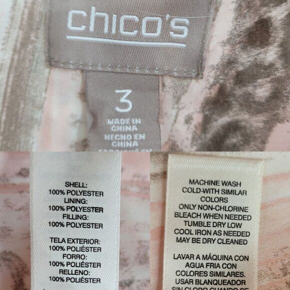 Chico's Vest Quilted Pastel Barbiecore Gorpcore Soft Girl Coquette Pink 3 - Picture 4 of 15